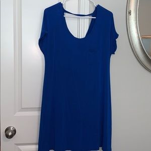 Blue T shirt Dress